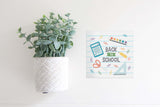 Magnetic Seasonal Decor Insert for Interchangeable Sign (Mini): Back to School | Magnetic Sign Blank Sold Separate