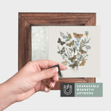 Magnetic Seasonal Art Insert for Interchangeable Decor Sign (Mini Insert Only): Autumn Butterflies | Fall