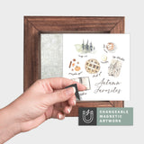 Magnetic Seasonal Art Insert for Interchangeable Decor Sign (Mini Insert Only): Autumn Favorites | Thanksgiving / Fall