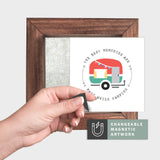 Magnetic Seasonal Art Insert for Interchangeable Decor Sign (Mini Insert Only): Best Memories Camping | Summer