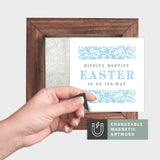 Magnetic Seasonal Art Insert for Interchangeable Decor Sign (Mini Insert Only): Easter's On Its Way | Spring