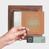 Magnetic Seasonal Art Insert for Interchangeable Decor Sign (Mini Insert Only): Finally Fall