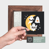 Magnetic Seasonal Art Insert for Interchangeable Decor Sign (Mini Insert Only): Ghost Trio  | Halloween / Fall