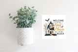 Magnetic Seasonal Decor Insert for Interchangeable Sign (Mini): Ghoul House | Halloween / Fall | Magnetic Sign Blank Sold Separate