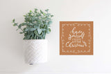 Magnetic Seasonal Decor Insert for Interchangeable Sign (Mini): Merry LIttle Christmas Gingerbread | Christmas / Winter | Magnetic Sign Blank Sold Separate
