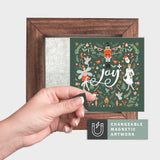 Magnetic Seasonal Art Insert for Interchangeable Decor Sign (Mini Insert Only): Nutcracker Joy Collage | Christmas   | *NOT LICENSED FOR WHOLESALE*