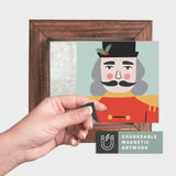 Magnetic Seasonal Art Insert for Interchangeable Decor Sign (Mini Insert Only): Nutcracker Portrait | Christmas   | *NOT LICENSED FOR WHOLESALE*