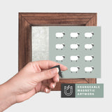 Magnetic Seasonal Art Insert for Interchangeable Decor Sign (Mini Insert Only): Sheep Grid | Spring