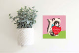 Magnetic Seasonal Decor Insert for Interchangeable Sign (Mini): Skunk Valentine Card | Magnetic Sign Blank Sold Separate