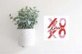 Magnetic Seasonal Decor Insert for Interchangeable Sign (Mini): XOXO Forever | Valentine's / Winter | Magnetic Sign Blank Sold Separate