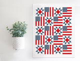 Magnetic Wall Hanging Insert: Americana Quilt (Fourth of July/Summer) | INSERT ONLY
