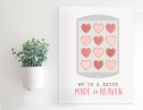 Magnetic Wall Hanging Insert: Batch Made in Heaven (Valentine/Spring) | INSERT ONLY