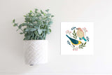 Magnetic Seasonal Decor Insert for Interchangeable Sign (Mini): Birds and Foliage | Spring | Magnetic Sign Blank Sold Separate