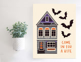 SLIGHTLY FLAWED Magnetic Wall Hanging Insert: Come In For A Bite (Halloween) | INSERT ONLY