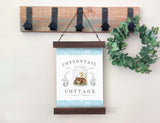 Magnetic Wall Hanging Insert: Cottontail Cottage (Easter/Spring) | INSERT ONLY