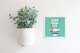 Magnetic Seasonal Decor Insert for Interchangeable Sign (Mini): Happy Birthdae Ice Cream Sundae | Magnetic Sign Blank Sold Separate