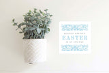 Magnetic Seasonal Decor Insert for Interchangeable Sign (Mini): Easter's On Its Way | Spring | Magnetic Sign Blank Sold Separate