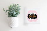 Magnetic Seasonal Decor Insert for Interchangeable Sign (Mini): I'm A Sucker For You - Pink | Halloween | Magnetic Sign Blank Sold Separate