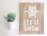 Magnetic Wall Hanging Insert: Let It Snow (Christmas/Winter) | INSERT ONLY