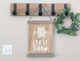Magnetic Wall Hanging Insert: Let It Snow (Christmas/Winter) | INSERT ONLY