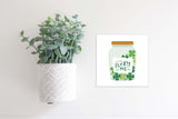 Magnetic Seasonal Decor Insert for Interchangeable Sign (Mini): Lucky Me Clover Jar | St. Patrick's / Spring | Magnetic Sign Blank Sold Separate