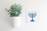Magnetic Seasonal Decor Insert for Interchangeable Sign (Mini): Menorah (Hanukkah/Winter) | Magnetic Sign Blank Sold Separate
