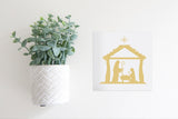 Magnetic Seasonal Decor Insert for Interchangeable Sign (Mini): Nativity | Christmas | Magnetic Sign Blank Sold Separate