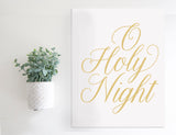 Magnetic Wall Hanging Insert: O Holy Night (Christmas) | INSERT ONLY