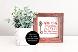 Magnetic Seasonal Decor Insert for Interchangeable Sign (Mini): Santa's Magic Key with Removeable Skeleton Key | Magnetic Sign Blank Sold Separate