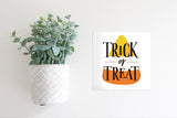 Magnetic Seasonal Decor Insert for Interchangeable Sign (Mini): Trick or Treat | Halloween | Magnetic Sign Blank Sold Separate