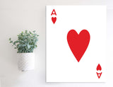 Magnetic Wall Hanging Insert: Ace of Hearts (Valentine's/Spring) | INSERT ONLY