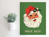 Magnetic Wall Hanging Insert: Holly Jolly Santa (Christmas) | INSERT ONLY