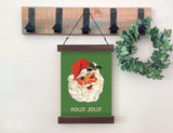 Magnetic Wall Hanging Insert: Holly Jolly Santa (Christmas) | INSERT ONLY