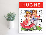 Magnetic Wall Hanging Insert: Valentine Bingo Card | INSERT ONLY