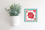Magnetic Seasonal Decor Insert for Interchangeable Sign (Mini): Valentine Card Box | Magnetic Sign Blank Sold Separate