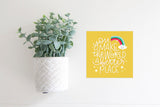Magnetic Seasonal Decor Insert for Interchangeable Sign (Mini): You Make The World A Better Place (Teacher/Thank You) | Magnetic Sign Blank Sold Separate
