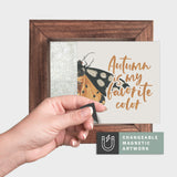 Magnetic Seasonal Art Insert for Interchangeable Decor Sign (Mini Insert Only): Autumn Is My Favorite Color | Fall
