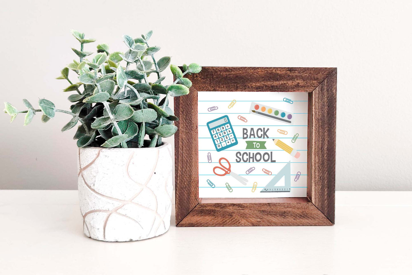MINI Sign Insert Only: Back to School | Magnetic Sign INSERT ONLY