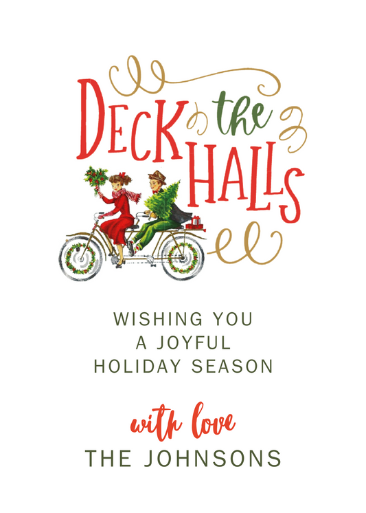 Printable Holiday Template: Deck the Halls (No Photo)