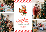 Printable Holiday Card Template: Merry Christmas (Photo)