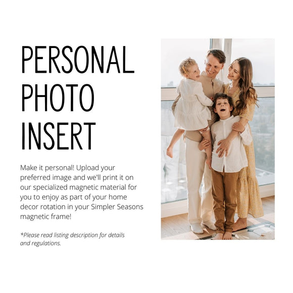 MEDIUM SIGN INSERT ONLY: PERSONALIZED PHOTO INSERT | UPLOAD YOUR OWN