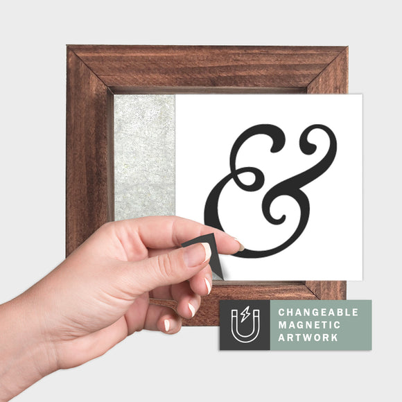 Magnetic Seasonal Decor Insert for Interchangeable Sign (Mini): Ampersand | Magnetic Sign INSERT ONLY