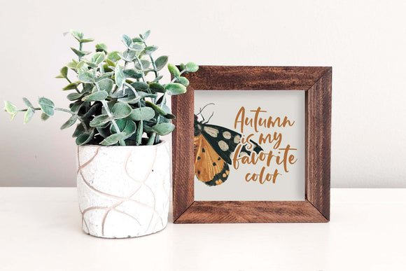 MINI Sign Insert Only: Autumn Is My Favorite Color | Magnetic Sign INSERT ONLY