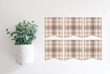 Magnetic Banner Insert: Autumn Plaid (Fall) | Magnetic Banner INSERTS ONLY