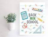 Magnetic Wall Hanging Insert: Back to School | INSERT ONLY