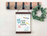 Magnetic Wall Hanging Insert: Back to School | INSERT ONLY