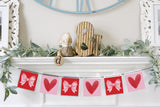 Magnetic Banner Insert: Hearts and Bows (Valentine's) | Magnetic Banner INSERTS ONLY