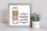 Medium Size Sign Insert: Count Your Blessings (Thanksgiving/Fall) | Magnetic Sign INSERT ONLY