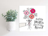 Medium Size Sign Insert: First My Mother (Mother's Day) | Magnetic Sign INSERT ONLY