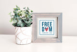 MINI Sign Insert Only: Freedom Postage Stamp (Summer/Fourth of July) | Magnetic Sign INSERT ONLY